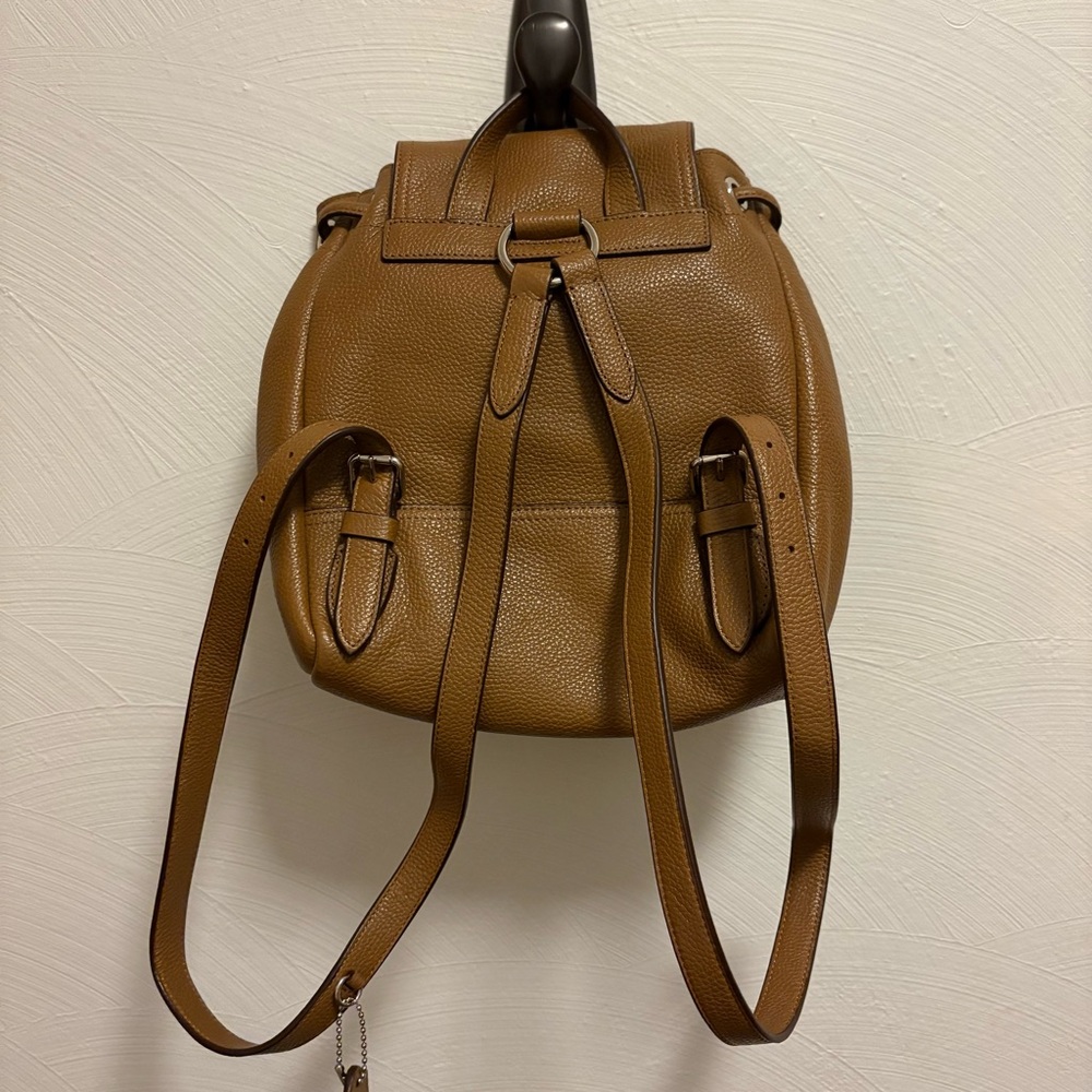 Coach Mini Turnlock Leather Rucksack Backpack - Picture 3 of 7